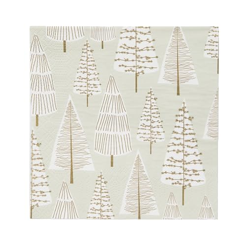 Talking Tables Weihnachtsfeier Dekorationen STAR-NAPKIN-TREE Serviette, Gold Silber Talking Tables Weihnachtsfeier Dekorationen STAR-NAPKIN-TREE Serviette, Gold Silber von Talking Tables