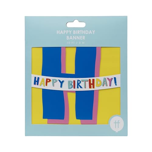 Talking Tables Wiederverwendbares, buntes Papierbanner Happy Birthday für Mädchen oder Jungen, recycelbare Verpackung, umweltfreundliche Wimpelkette, nachhaltiges Partyzubehör, 3 m Talking Tables Wiederverwendbares, buntes Papierbanner Happy Birthday für Mädchen oder Jungen, recycelbare Verpackung, umweltfreundliche Wimpelkette, nachhaltiges Partyzubehör, 3 m von Talking Tables