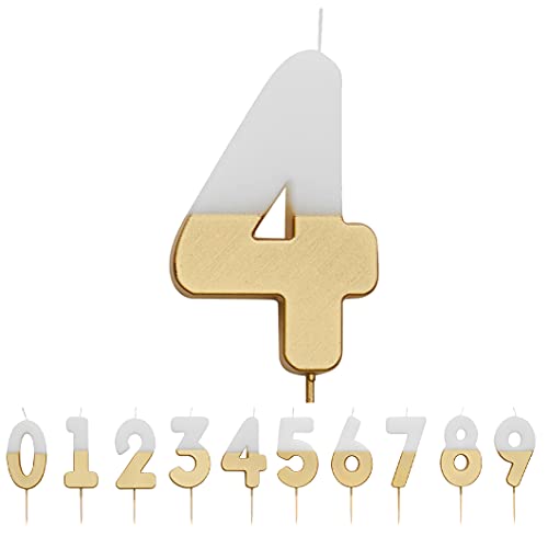 Weiß und Gold Nummer 3 Kerze für Kuchen | Prämie Qualität Tortenaufsatz Dekoration | Für Kinder, Erwachsene, 30. Geburtstag, Jubiläum, Meilenstein Weiß und Gold Nummer 3 Kerze für Kuchen | Prämie Qualität Tortenaufsatz Dekoration | Für Kinder, Erwachsene, 30. Geburtstag, Jubiläum, Meilenstein von Talking Tables