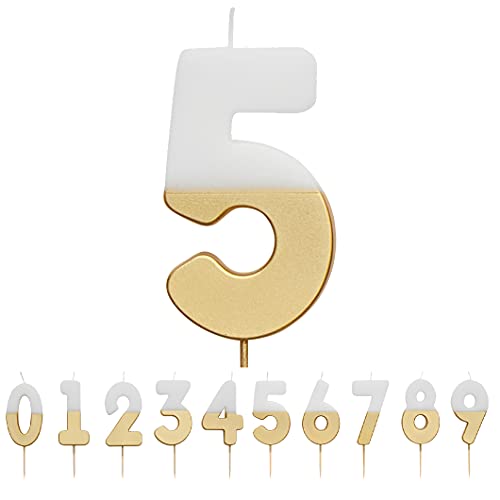Weiß und Gold Nummer 2 Kerze für Kuchen | Prämie Qualität Tortenaufsatz Dekoration | Für Kinder, Erwachsene, 21. Geburtstag, Jubiläum, Meilenstein Weiß und Gold Nummer 2 Kerze für Kuchen | Prämie Qualität Tortenaufsatz Dekoration | Für Kinder, Erwachsene, 21. Geburtstag, Jubiläum, Meilenstein von Talking Tables
