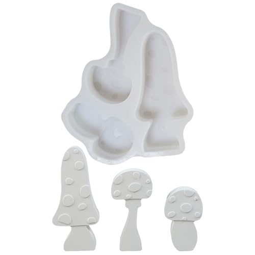 3 Stück Pilz Silikonform Kit,3D Silikon Kerzenform Epoxidharz Formen,DIY Silikonformen Gießformen Pilz Kerzenformen Zum Gießen,Pilz Kerzenform Kerzen Gießen für Halloween Bastelarbeiten Gips (01) 3 Stück Pilz Silikonform Kit,3D Silikon Kerzenform Epoxidharz Formen,DIY Silikonformen Gießformen Pilz Kerzenformen Zum Gießen,Pilz Kerzenform Kerzen Gießen für Halloween Bastelarbeiten Gips (01) von Talleros