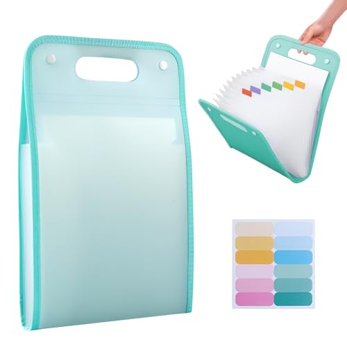 Dokumentenmappe A4,Akkordeon Aktenordner Organizer mit Großer Kapazität,13 Taschen Fächermappe Erweitern Dateiordner Große Raum Fächermappe Datei Organizer Aktenordner Box für Büro Dokumente (04) von Talleros