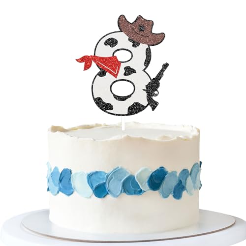 Talorine Cowboy 8. Geburtstag Kuchen Topper, My 8th Rodeo Geburtstag Party Dekoration, Western World Little Cowboy Baby Shower Party Supplies Talorine Cowboy 8. Geburtstag Kuchen Topper, My 8th Rodeo Geburtstag Party Dekoration, Western World Little Cowboy Baby Shower Party Supplies von Talorine
