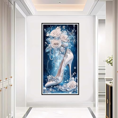 Diamond Painting Erwachsene Blume, 5D Diamond Painting Schuh großes xxl Vollbohr Round 70x140 cm, DIY Diamant Painting Zubehör, Diamant Kunst Malerei Stickerei Set Kreuzstich Home Dekor Geschenk-YZ918 Diamond Painting Erwachsene Blume, 5D Diamond Painting Schuh großes xxl Vollbohr Round 70x140 cm, DIY Diamant Painting Zubehör, Diamant Kunst Malerei Stickerei Set Kreuzstich Home Dekor Geschenk-YZ918 von Tamalsj