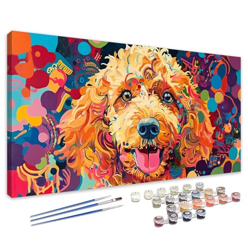 Malen Nach Zahlen Abstrakt, Malen Nach Zahlen Kinder ab 7 Hund Paint by Numbers Adult, DIY Ölgemälde Basteln Erwachsene mit Pinseln und Acrylfarben für Home Deko, Geschenke für Frauen 35x70cm 4L-219 Malen Nach Zahlen Abstrakt, Malen Nach Zahlen Kinder ab 7 Hund Paint by Numbers Adult, DIY Ölgemälde Basteln Erwachsene mit Pinseln und Acrylfarben für Home Deko, Geschenke für Frauen 35x70cm 4L-219 von Tamalsj