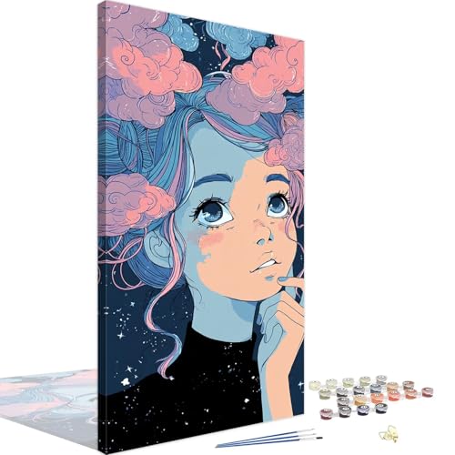 Malen Nach Zahlen Abstrakt 30x60cm, Malen Nach Zahlen Erwachsene Mädchen, Paint by Numbers mit Pinseln und Acrylfarben, DIY Ölgemälde Set Erwachsene für Zimmer Deko, Geschenke für Frauen 4L-1058 Malen Nach Zahlen Abstrakt 30x60cm, Malen Nach Zahlen Erwachsene Mädchen, Paint by Numbers mit Pinseln und Acrylfarben, DIY Ölgemälde Set Erwachsene für Zimmer Deko, Geschenke für Frauen 4L-1058 von Tamalsj