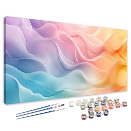 Malen Nach Zahlen Abstrakt 40x80cm, Malen Nach Zahlen Erwachsene Lila, Paint by Numbers mit Pinseln und Acrylfarben, DIY Ölgemälde Set Erwachsene für Zimmer Deko, Geschenke für Frauen / Männer 4L-743 Malen Nach Zahlen Abstrakt 40x80cm, Malen Nach Zahlen Erwachsene Lila, Paint by Numbers mit Pinseln und Acrylfarben, DIY Ölgemälde Set Erwachsene für Zimmer Deko, Geschenke für Frauen / Männer 4L-743 von Tamalsj