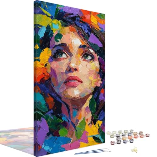 Malen Nach Zahlen Erwachsene Bunt, Malen Nach Zahlen Frau Paint by Numbers, DIY Set Erwachsene Leinwand Ölgemälde mit Pinseln und Acrylfarben für Zimmer Deko, Geschenke für Frauen 35x70cm 4L-1198 Malen Nach Zahlen Erwachsene Bunt, Malen Nach Zahlen Frau Paint by Numbers, DIY Set Erwachsene Leinwand Ölgemälde mit Pinseln und Acrylfarben für Zimmer Deko, Geschenke für Frauen 35x70cm 4L-1198 von Tamalsj