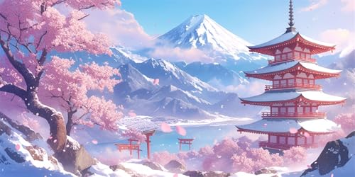 Malen Nach Zahlen Erwachsene Groß Japan, Malen Nach Zahlen Erwachsene Groß Landschaft, Paint by Numbers Leinwand XXL 40x20 cm, DIY Kreativ Bastelset Handgemalt Ölgemälde Home Décor Geschenk T364 Malen Nach Zahlen Erwachsene Groß Japan, Malen Nach Zahlen Erwachsene Groß Landschaft, Paint by Numbers Leinwand XXL 40x20 cm, DIY Kreativ Bastelset Handgemalt Ölgemälde Home Décor Geschenk T364 von Tamalsj