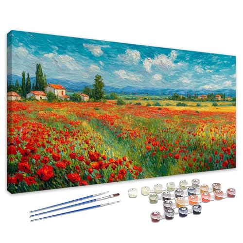 Malen Nach Zahlen Landschaft 30x60cm, Malen Nach Zahlen Erwachsene Blume, Paint by Numbers mit Pinseln und Acrylfarben, DIY Ölgemälde Set Erwachsene für Zimmer Deko, Geschenke für Frauen/Männer 4L-44 Malen Nach Zahlen Landschaft 30x60cm, Malen Nach Zahlen Erwachsene Blume, Paint by Numbers mit Pinseln und Acrylfarben, DIY Ölgemälde Set Erwachsene für Zimmer Deko, Geschenke für Frauen/Männer 4L-44 von Tamalsj