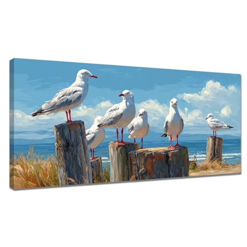 Malen Nach Zahlen Meer, Malen Nach Zahlen Kinder ab 7 Möwe Paint by Numbers Adult, DIY Ölgemälde Basteln Erwachsene mit Pinseln und Acrylfarben für Home Deko, Geschenke für Frauen 50x100cm Y3-950 Malen Nach Zahlen Meer, Malen Nach Zahlen Kinder ab 7 Möwe Paint by Numbers Adult, DIY Ölgemälde Basteln Erwachsene mit Pinseln und Acrylfarben für Home Deko, Geschenke für Frauen 50x100cm Y3-950 von Tamalsj