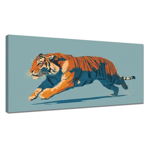 Malen Nach Zahlen Tier, Malen Nach Zahlen Kinder ab 7 Tiger Paint by Numbers Adult, DIY Ölgemälde Basteln Erwachsene mit Pinseln und Acrylfarben für Home Deko, Geschenke für Frauen 70x140cm Y3-1062 von Tamalsj