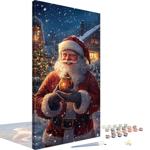 Malen Nach Zahlen Weihnachten 30x60cm, Malen Nach Zahlen Erwachsene Winter, Paint by Numbers mit Pinseln und Acrylfarben, DIY Ölgemälde Set Erwachsene für Zimmer Deko, Geschenke für Frauen 4L-1163 Malen Nach Zahlen Weihnachten 30x60cm, Malen Nach Zahlen Erwachsene Winter, Paint by Numbers mit Pinseln und Acrylfarben, DIY Ölgemälde Set Erwachsene für Zimmer Deko, Geschenke für Frauen 4L-1163 von Tamalsj