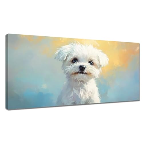 Malen Nach Zahlen XXL Tier 50x100cm, Malen Nach Zahlen Erwachsene Hund, Paint by Numbers mit Pinseln und Acrylfarben, DIY Ölgemälde Set Erwachsene für Zimmer Deko, Geschenke für Frauen/ Männer Y3-1056 von Tamalsj