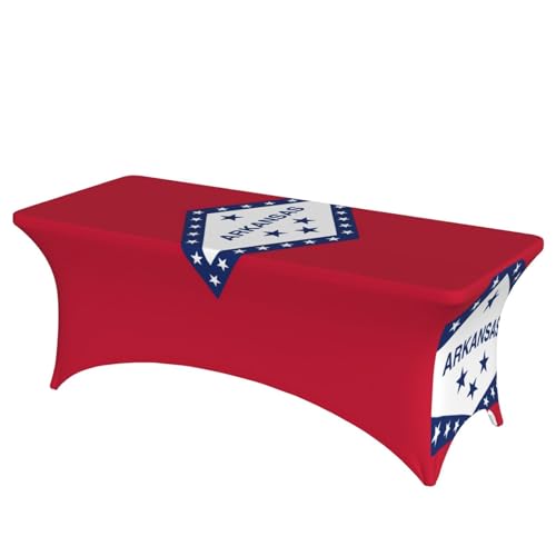Arkansas Staatsflaggen-Druck, professionell, stilvoll, rechteckige Tischdecke, saubere Tischdecke, einfache Installation Arkansas Staatsflaggen-Druck, professionell, stilvoll, rechteckige Tischdecke, saubere Tischdecke, einfache Installation von Tamiger