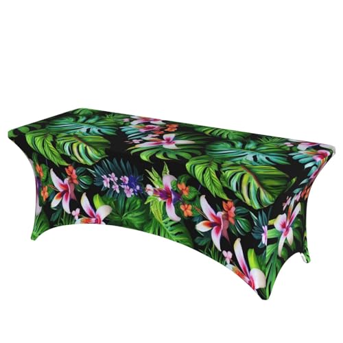 Bunte Tischdecke mit tropischem Blattdruck, professionell, stilvoll, rechteckig, saubere Tischdecke, einfache Installation Bunte Tischdecke mit tropischem Blattdruck, professionell, stilvoll, rechteckig, saubere Tischdecke, einfache Installation von Tamiger