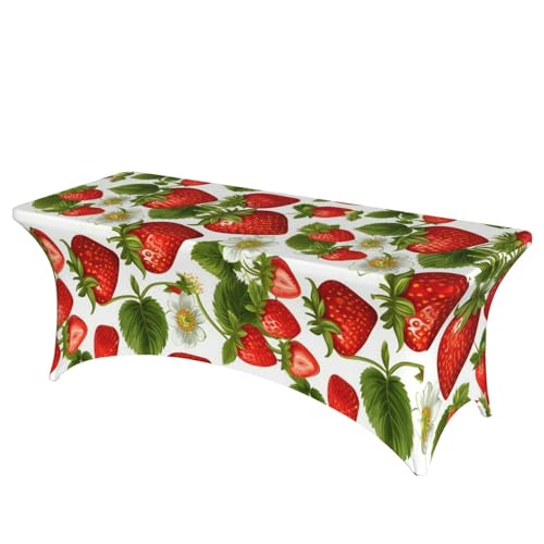 Erdbeer-Clipart-Druck, professionell, stilvoll, rechteckige Tischdecke, saubere Tischdecke, einfache Installation Erdbeer-Clipart-Druck, professionell, stilvoll, rechteckige Tischdecke, saubere Tischdecke, einfache Installation von Tamiger