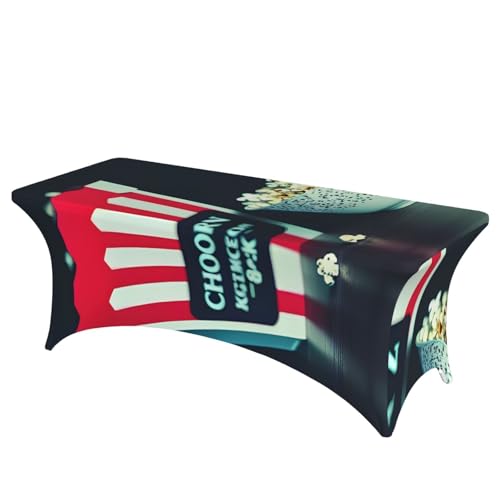 Film-Schindel- und Popcorn-Druck, professionell, stilvoll, rechteckige Tischdecke, saubere Tischdecke, einfache Installation Film-Schindel- und Popcorn-Druck, professionell, stilvoll, rechteckige Tischdecke, saubere Tischdecke, einfache Installation von Tamiger