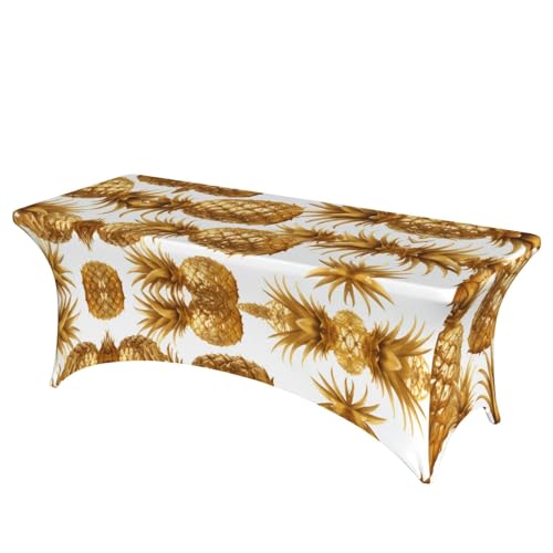 Goldener Ananas-Hintergrund, professionell, stilvoll, rechteckige Tischdecke, saubere Tischdecke, einfache Installation Goldener Ananas-Hintergrund, professionell, stilvoll, rechteckige Tischdecke, saubere Tischdecke, einfache Installation von Tamiger