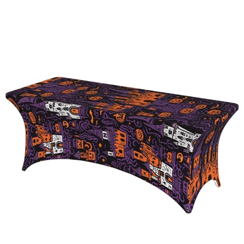 Halloween-Kürbis-Druck, professionell, stilvoll, rechteckige Tischdecke, saubere Tischdecke, einfache Installation Halloween-Kürbis-Druck, professionell, stilvoll, rechteckige Tischdecke, saubere Tischdecke, einfache Installation von Tamiger