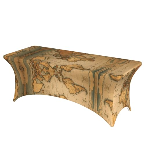 Professionelle, stilvolle, rechteckige Tischdecke mit Weltkarten-Druck, saubere Tischdecke, einfache Installation Professionelle, stilvolle, rechteckige Tischdecke mit Weltkarten-Druck, saubere Tischdecke, einfache Installation von Tamiger
