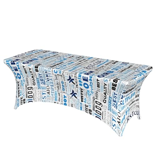 Professionelle, stilvolle rechteckige Tischdecke, einfache Installation, Motiv: Gymnastik, Blau Professionelle, stilvolle rechteckige Tischdecke, einfache Installation, Motiv: Gymnastik, Blau von Tamiger