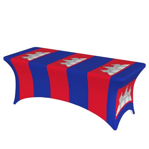Professionelle, stilvolle rechteckige Tischdecke mit Kambodscha-Flagge, saubere Tischdecke, einfache Installation Professionelle, stilvolle rechteckige Tischdecke mit Kambodscha-Flagge, saubere Tischdecke, einfache Installation von Tamiger