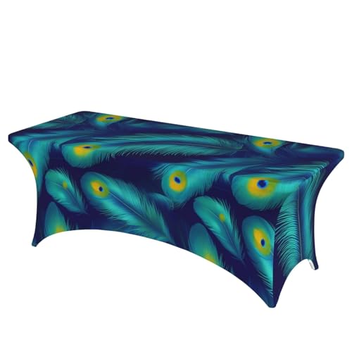Professionelle, stilvolle rechteckige Tischdecke mit Pfauenmotiv, einfache Installation Professionelle, stilvolle rechteckige Tischdecke mit Pfauenmotiv, einfache Installation von Tamiger