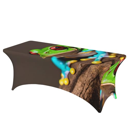 Rote Augen Baumfrösche Druck, professionell, stilvoll, rechteckige Tischdecke, saubere Tischdecke, einfache Installation Rote Augen Baumfrösche Druck, professionell, stilvoll, rechteckige Tischdecke, saubere Tischdecke, einfache Installation von Tamiger