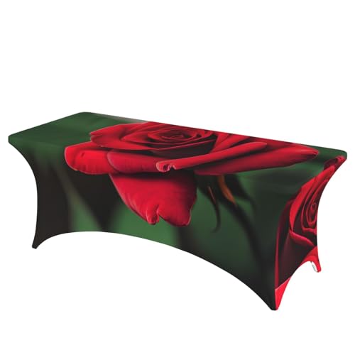 Rote Rose Blume 1 Druck, professionell, stilvoll, rechteckige Tischdecke, saubere Tischdecke, einfache Installation Rote Rose Blume 1 Druck, professionell, stilvoll, rechteckige Tischdecke, saubere Tischdecke, einfache Installation von Tamiger
