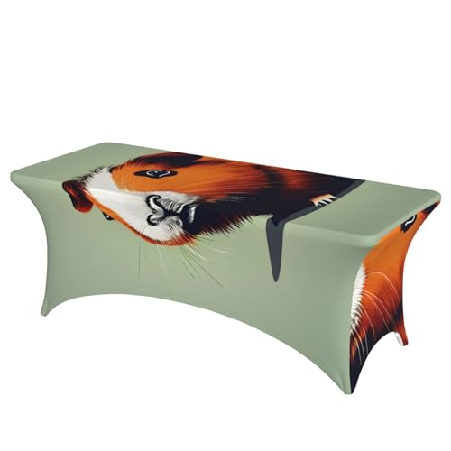Tischdecke mit Meerschweinchen-Illustrationsdruck, professionell, stilvoll, rechteckig, einfache Installation Tischdecke mit Meerschweinchen-Illustrationsdruck, professionell, stilvoll, rechteckig, einfache Installation von Tamiger