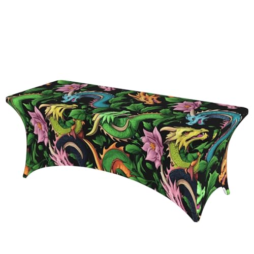 Viele magische Drachenschuppen-Druck, professionell, stilvoll, rechteckige Tischdecke, saubere Tischdecke, einfache Installation Viele magische Drachenschuppen-Druck, professionell, stilvoll, rechteckige Tischdecke, saubere Tischdecke, einfache Installation von Tamiger