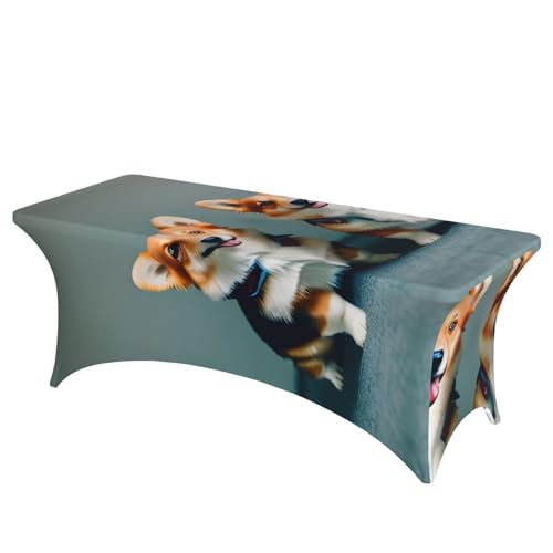 Wearing Clothes Cute Corgi Dogs Print Professional stylish Rectangular Table Cover Clean Tablecloth Easy Installation Wearing Clothes Cute Corgi Dogs Print Professional stylish Rectangular Table Cover Clean Tablecloth Easy Installation von Tamiger