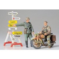 Diorama-Set Motorrad m.Wegweiser von Tamiya