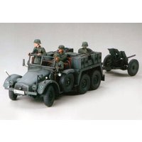 Krupp Protze 1ton (6x4) Kfz. 69 Towing Truck with 3.7 cm Pak von Tamiya