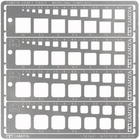 Modeling Quadrat Schablone 1-10mm (4) PE von Tamiya