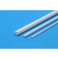 Rohrprofil 3mm (6) 400mm weiß - Kunststoff von Tamiya
