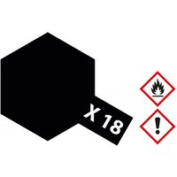 X-18 Schwarz - seidenmatt [23ml] von Tamiya