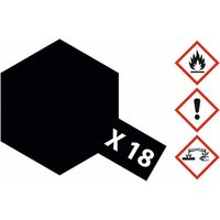 X-18 Schwarz - seidenmatt [10 ml] von Tamiya