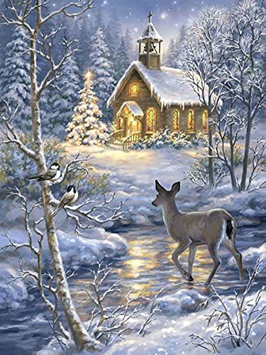 Tamseen 5D Diamond Painting Tierhirsch, DIY Stickerei Diamant Malerei Snowy Landschaft Kreuzstich Diamantmalerei Komplettset Wohnzimmer Schlafzimmer Handwerk für Home Wanddekoration 30 x 40 cm Tamseen 5D Diamond Painting Tierhirsch, DIY Stickerei Diamant Malerei Snowy Landschaft Kreuzstich Diamantmalerei Komplettset Wohnzimmer Schlafzimmer Handwerk für Home Wanddekoration 30 x 40 cm von Tamseen