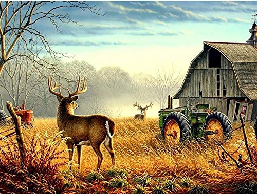 Tamseen DIY Diamond Painting Hirsch, 5D Diamant Painting Bilder Erwachsene Tiere, Diamant Painting Bilder Kinder Kunst Strass Stickerei Sets, für Home Wanddekoration 30X40 cm Tamseen DIY Diamond Painting Hirsch, 5D Diamant Painting Bilder Erwachsene Tiere, Diamant Painting Bilder Kinder Kunst Strass Stickerei Sets, für Home Wanddekoration 30X40 cm von Tamseen