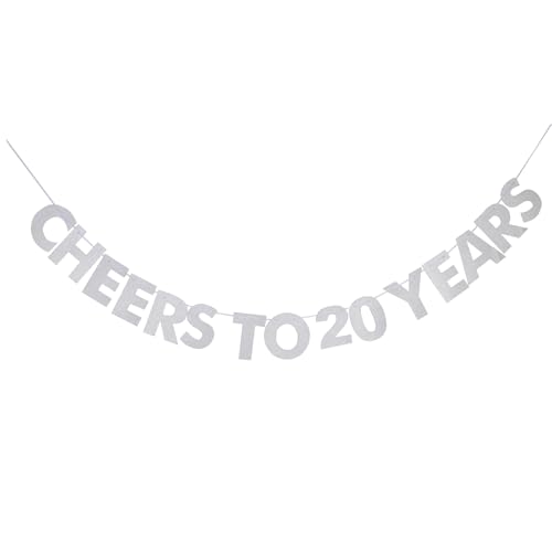 UR-PartyGo Wimpelkette Cheers to 20 Years Banner, 20. Geburtstag, Hochzeit, Ruhestand, Party, Wimpelkette, Dekorationen, Foto-Requisiten, Partys, Geschenke, Themen und Ideen. UR-PartyGo Wimpelkette Cheers to 20 Years Banner, 20. Geburtstag, Hochzeit, Ruhestand, Party, Wimpelkette, Dekorationen, Foto-Requisiten, Partys, Geschenke, Themen und Ideen. von TanWillBe