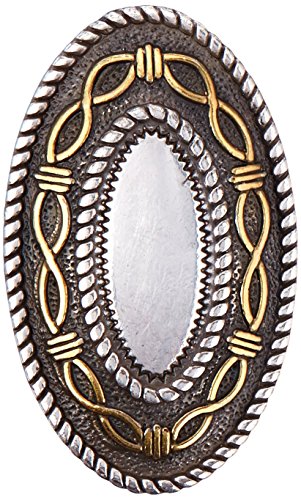 Tandy Leder Factory Concho Silber und Gold mit Schraubverschluss 1.5-inchangel Fire Oval, andere, Mehrfarbig von Tandy Leather
