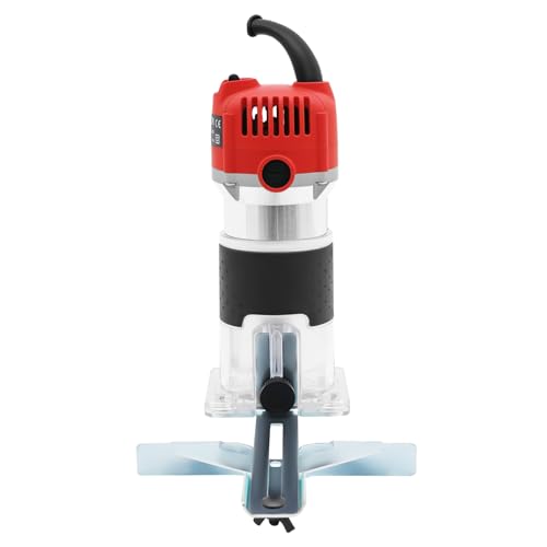 Holzschneidemaschine 800W Elektrohobel Holz 220V Einstellbares 30000r/min Tischler Werkzeug Schneidedurchmesser 6.35mm Einhandfräse DIY Handschneider Oberfräse, für Heimwerker-Holzbearbeitung Holzschneidemaschine 800W Elektrohobel Holz 220V Einstellbares 30000r/min Tischler Werkzeug Schneidedurchmesser 6.35mm Einhandfräse DIY Handschneider Oberfräse, für Heimwerker-Holzbearbeitung von TanjcXliu