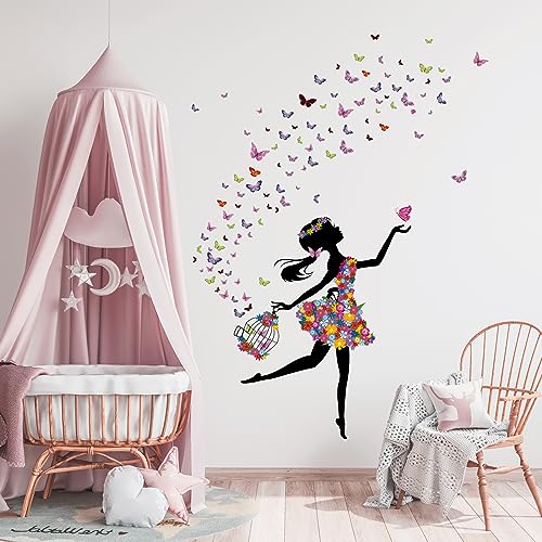 Tanlaby Blumen Fee Wandtattoo Schmetterling Mädchen Wandsticker Blume Vogelkäfig Wandaufkleber für Mädchen Babyzimmer Wohnzimmer Schlafzimmer Kinderzimmer Hause Wanddekoration Tanlaby Blumen Fee Wandtattoo Schmetterling Mädchen Wandsticker Blume Vogelkäfig Wandaufkleber für Mädchen Babyzimmer Wohnzimmer Schlafzimmer Kinderzimmer Hause Wanddekoration von Tanlaby