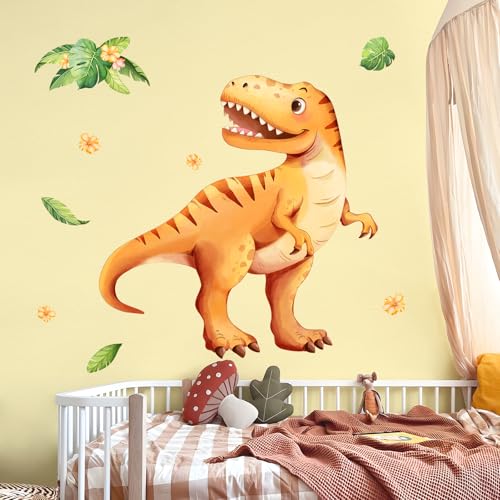 Tanlaby Gelber Dinosaurier Groß Wandaufkleber Aquarell Dino Wandsticker Dschungel Tiere Pflanzen Wanddeko für Jungen und Mädchen Babyzimmer Kinderzimmer Spielzimmer Tanlaby Gelber Dinosaurier Groß Wandaufkleber Aquarell Dino Wandsticker Dschungel Tiere Pflanzen Wanddeko für Jungen und Mädchen Babyzimmer Kinderzimmer Spielzimmer von Tanlaby
