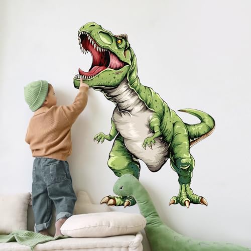 Tanlaby Große Dinosaurier Wandaufkleber Tyrannosaurus Rex Wandsticker Abziehen und Aufkleben Abnehmbar Tropische Wanddeko für Jungen Babyzimmer Wandbild Kinderzimmer Schlafzimmer Wohnzimmer Tanlaby Große Dinosaurier Wandaufkleber Tyrannosaurus Rex Wandsticker Abziehen und Aufkleben Abnehmbar Tropische Wanddeko für Jungen Babyzimmer Wandbild Kinderzimmer Schlafzimmer Wohnzimmer von Tanlaby