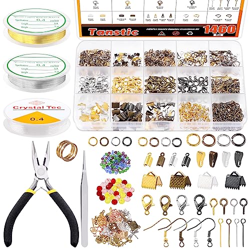 Tanstic 1616Pcs Jewelry Making Supplies Kit, Jewelry Making Kit with Jewelry Pliers, Jump Rings, Jewelry Wires, Jewelry Beads and Charms, Jewelry Findings Supplies for Jewelry Making Tanstic 1616Pcs Jewelry Making Supplies Kit, Jewelry Making Kit with Jewelry Pliers, Jump Rings, Jewelry Wires, Jewelry Beads and Charms, Jewelry Findings Supplies for Jewelry Making von Tanstic