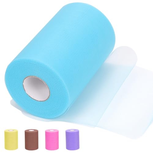 Tanstic 1Pc Hellblau Tüll Stoff Rolle, 6 Zoll x 100 Yards Tüll Band Stoff Spule Stoff Tüll Rolle für DIY Tutu Bogen, Geburtstag Party Hochzeit Dekorationen Tanstic 1Pc Hellblau Tüll Stoff Rolle, 6 Zoll x 100 Yards Tüll Band Stoff Spule Stoff Tüll Rolle für DIY Tutu Bogen, Geburtstag Party Hochzeit Dekorationen von Tanstic