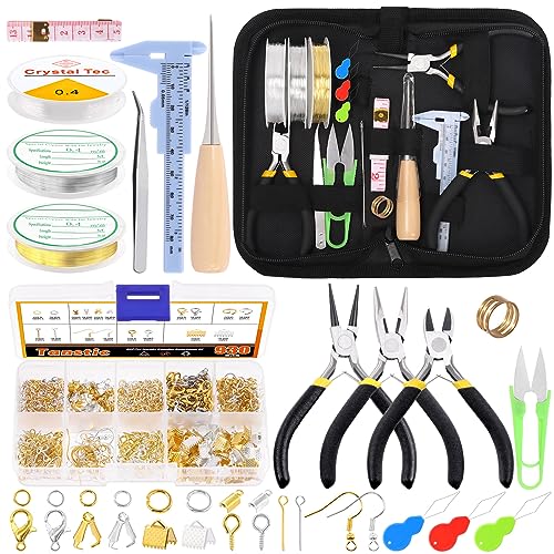 Tanstic 951Pcs Jewelry Making Supplies Kit, Jewelry Making Kit with Jewelry Making Tools, Jewelry Pliers, Jewelry Wires, Jewelry Jump Rings Findings and Storage Bag for Jewelry Repair and Beading Tanstic 951Pcs Jewelry Making Supplies Kit, Jewelry Making Kit with Jewelry Making Tools, Jewelry Pliers, Jewelry Wires, Jewelry Jump Rings Findings and Storage Bag for Jewelry Repair and Beading von Tanstic